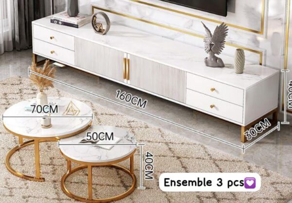 Table Ronde et table basse pour salon – Image 3